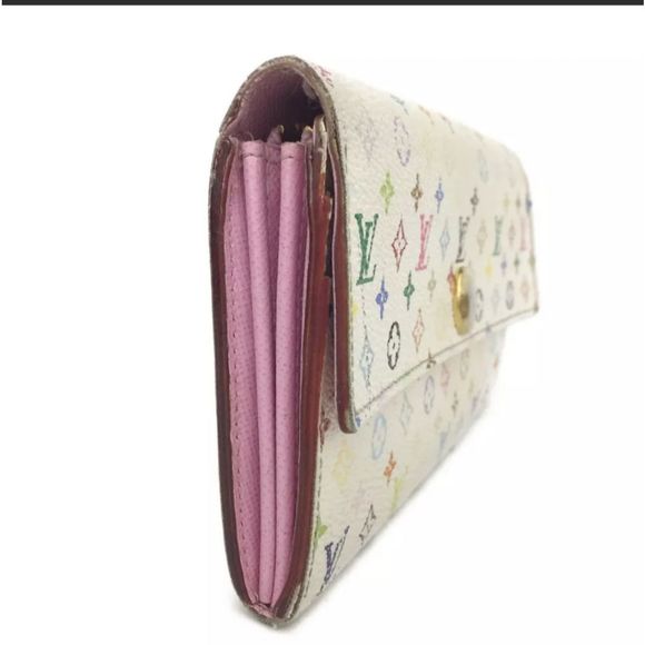 Louis Vuitton Monogram Multicolor Porte Feuille Sarah Long Bifold Wallet /R52177 - Picture 2 of 8